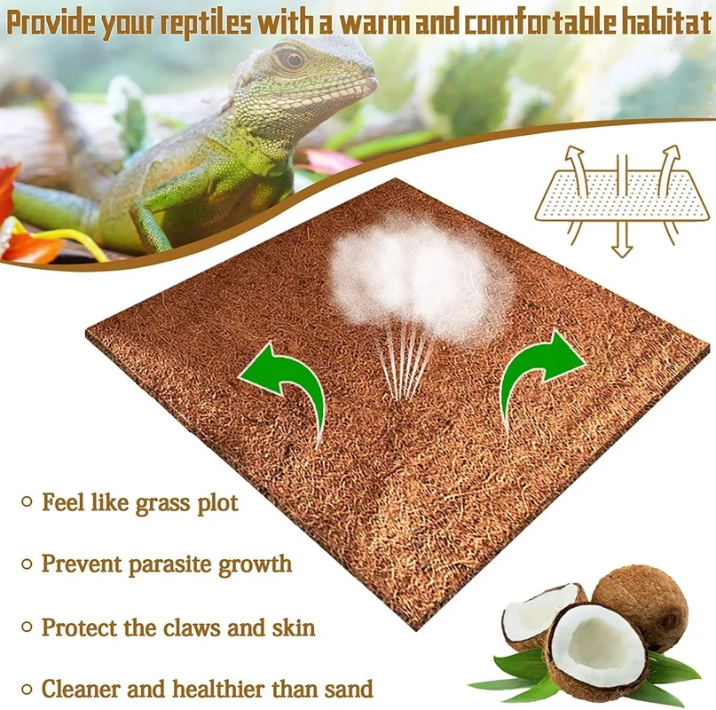 Tapis pour reptiles en Fiber d - Substrate Coconut Fiber avis et prix